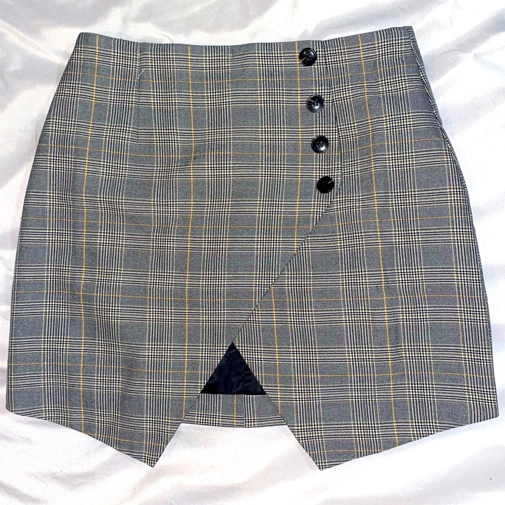 Plaid Print Skirt